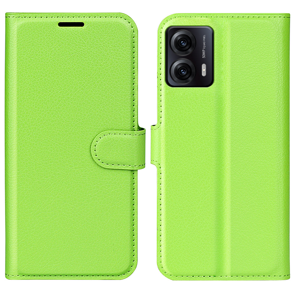 For Motorola Moto G53 5G Phone Protective Cover Litchi Texture PU Leather Flip Stand Wallet Case For Motorola Moto G53 5G Phone Protective Cover Litchi Texture PU Leather Flip Stand Wallet Case